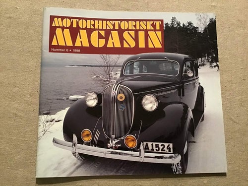 MOTORHISTORISKT MAGASIN NR 6 1998 PLYMOUNTH ROYAL,NYA FINESSER PÅ 1938 års bil