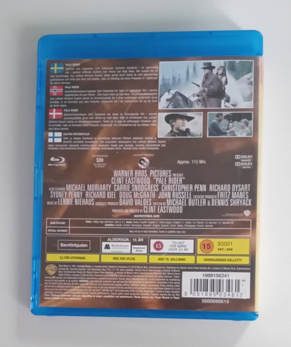The Pale Rider Blu-ray / 1985 / Clint Eastwood / Svensk Text / Fin Skiva