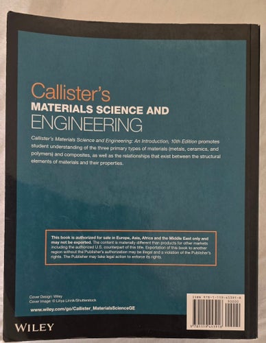 Callister's Materials Science and Engineering av William D. Callister, Jr. och