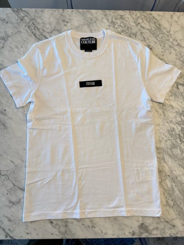 Versace JEANS COUTURE vit t-shirt, storlek M