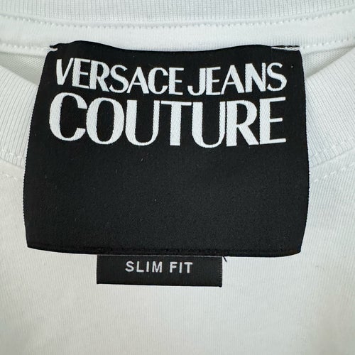 Versace JEANS COUTURE vit t-shirt, storlek M