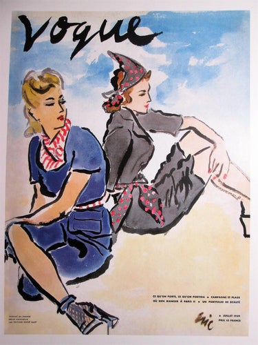 VOGUE - TRYCK EFTER TIDNINGSOMSLAG- ART DECO