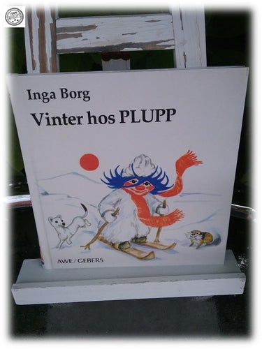 Vinter hos Plupp barnbok författare Inga Borg vintage Norstedts Förlag