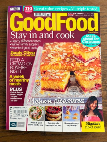 GoodFood Magazine BBC, November 2010 Nigella Lawson, Jamie Oliver