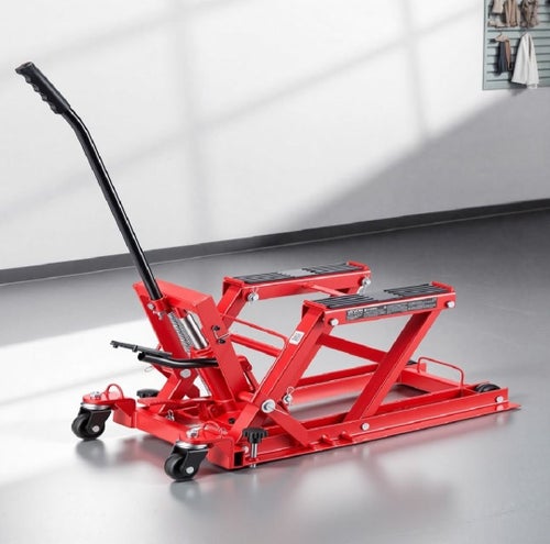 Motorcykellyft 680 kg Hydraulisk MC-Lyft ATV-Domkraft Motorcykeldom