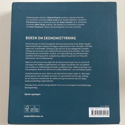 BOKEN OM EKONOMISTYRNING av Roland Almqvist, Johan Graaf, Erik Jannesson,