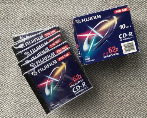 Fujifilm CD-R 650 MB (inplastad) 9-pack (Nya)