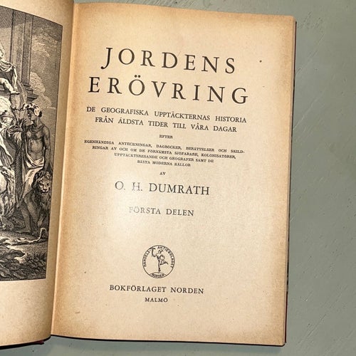 Jordens Erövring av O. H. Dumrath, 1938-39