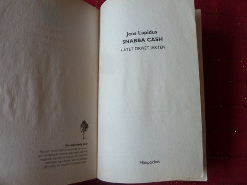 SNABBA CASH, J. LAPIDUS, 2007, BÖCKER