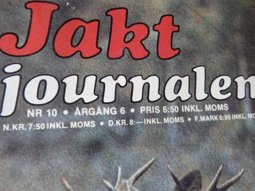 JAKT JOURNALEN, NR 11/1975, ÅRGÅNG 6, TIDNING