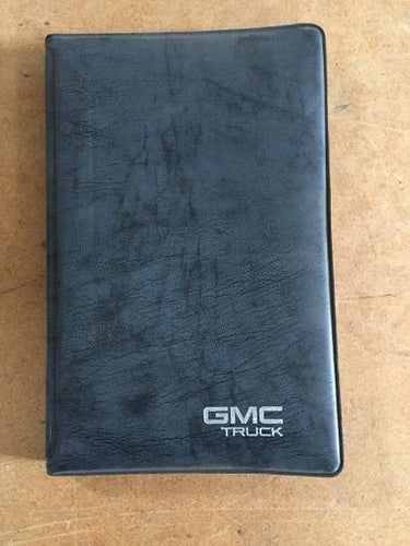 1990 GMC G Van Models Owner's Manual