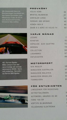 Automobil nr 2 2003: Bristol Blenheim, Chrysler Viper, Ferrari 360 Spider