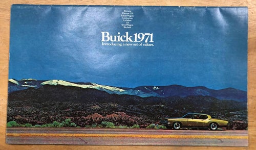 Försäljningsbroschyr Buick 1971