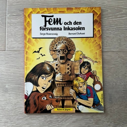 Fem och den försvunna Inkasolen, Serge Rosenzweig & Bernard Dufossé, 1983