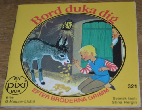 Äldre Pixibok Bord duka dig efter Bröderna Grimm