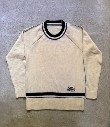 90s Ford Motorsport Knitted Sweater | Size L