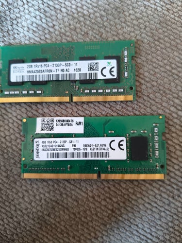 4 GB plus 2GB DDR4 2133MHz (6GB)