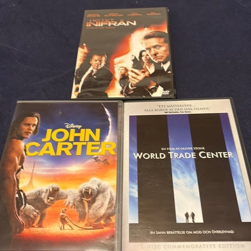 DVD-filmer: John Carter, World Trade Center och Hotet inifrån