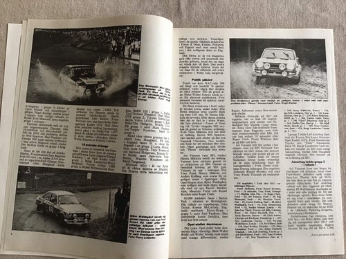 RALLYSPORT NR 12 1976 RAC RALLYT,RALLY STALLEN 77,HANS SYLVAN,PENTTI AIRIKKALA
