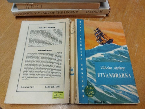 Utvandrarna - Vilhelm Moberg. Bok. Very Good plus