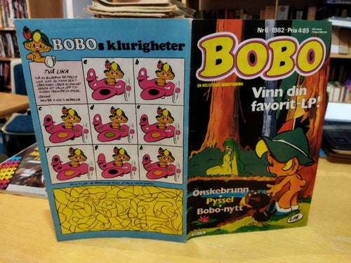 Bobo 1982 nr 6, Jim Wasslund Petra Harnebäck Kristoffer Nilsson Anneli Johansson