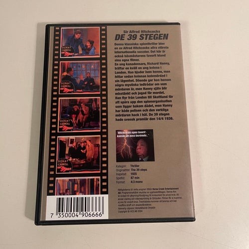 DVD - the 39 steps / de 39 stegen. 1935! Alfred Hitchcock. Thriller