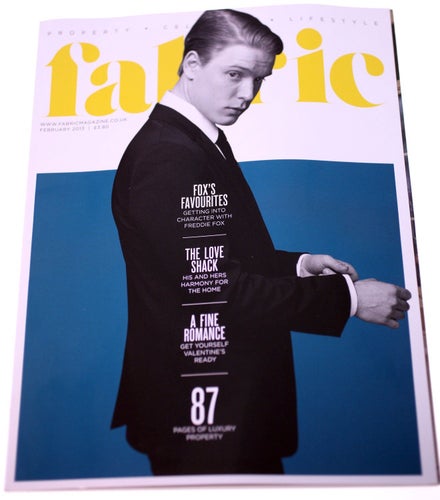 Fabric Magazine February 2013-Freddie Fox cover-London luxury properties-NEW