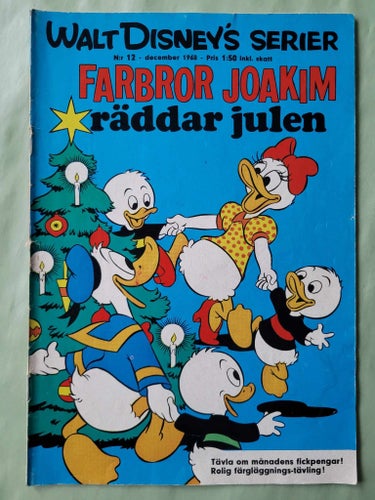 Walt Disneys serier nr 12 från 1968 - Farbror Joakim räddar julen