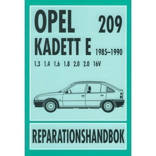 OPEL KADETT E 1985-1990 svensk text, oanvänd, inplastad