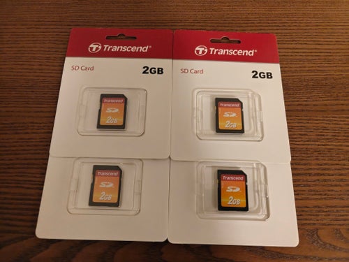 4st Transcend 2GB SD-kort