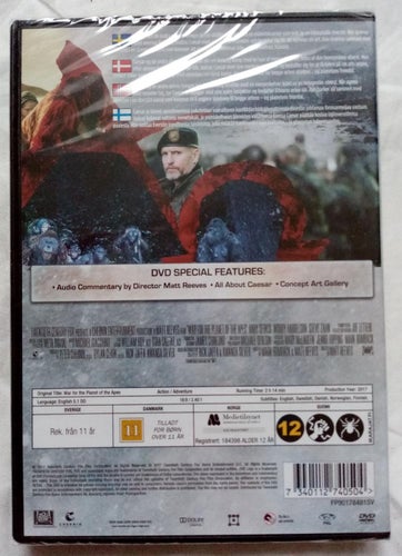War for the Planet of the Apes - DVD - Inplastad
