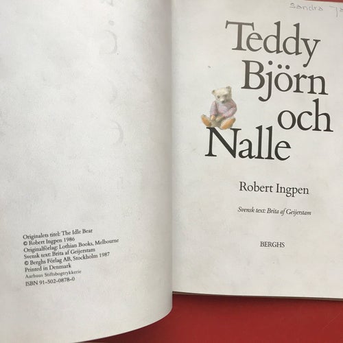 TEDDY BJÖRN OCH NALLE Robert Ingpen 1987