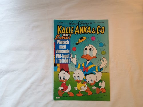 Kalle Anka & co - 1986 nr 41 - Bilaga: Poster Argentina Maradona