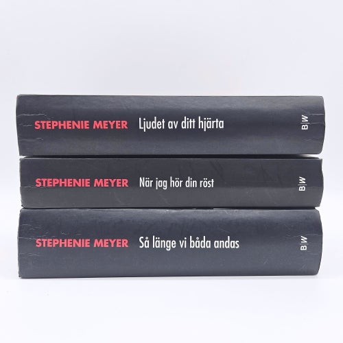 3 böcker ur Twilight-serien - Stephenie Meyer