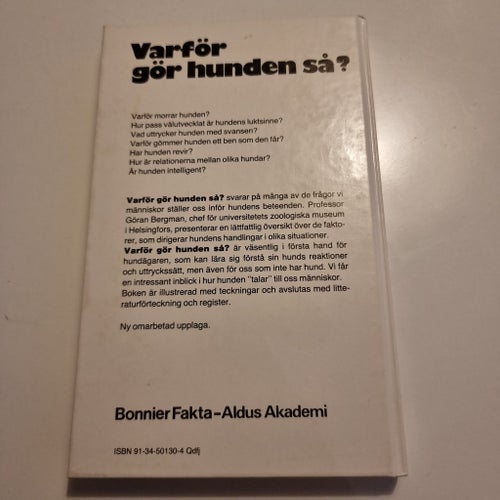Varför gör hunden så? - Göran Bergman