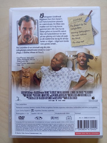 DVD-FILM " THE LADYKILLERS" MED TOM HANKS FRÅN 2004