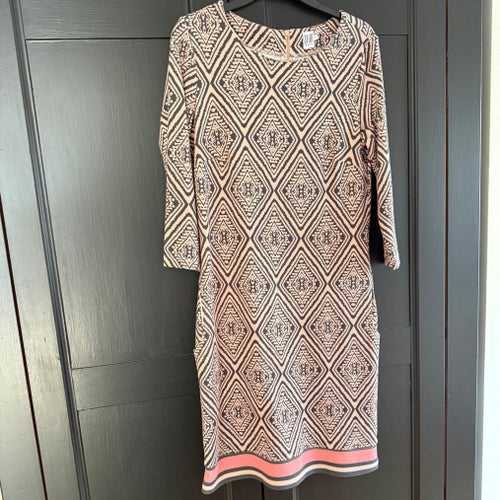 Saint Tropez rosa/grå klänning, storlek L
