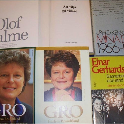 Olof Palme, Gro Harlem Bruntland, Urho Kekkonen, Einar Gerhardsen, m fl  Politik