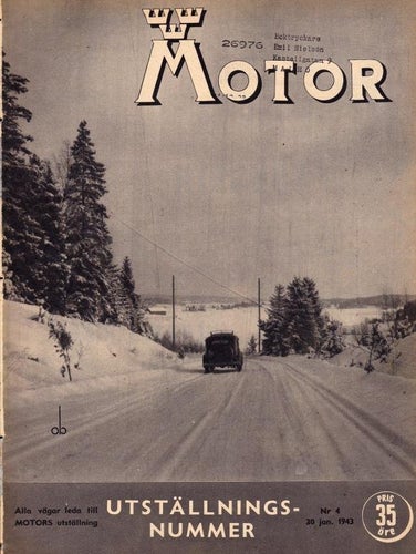 Motor 1943-4 Köping Mekaniska.Ångbil.Utställning Thulehuset