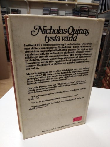 Nicholas Quinns tysta värld - Colin Dexter. Very Good. BM