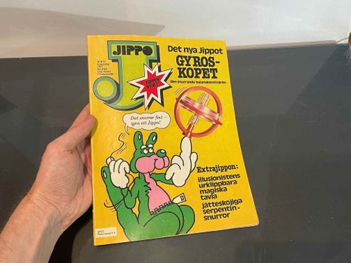 JIPPO tidning nr 8 1977 - Pyssel Reportage serietidning