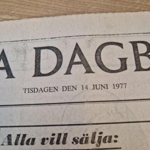 Svenska Dagbladet 14 juni 1977