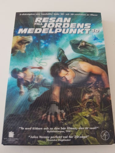 Resan till Jordens Medelpunkt 3D (DVD, 2008) 2disc SV TEXT