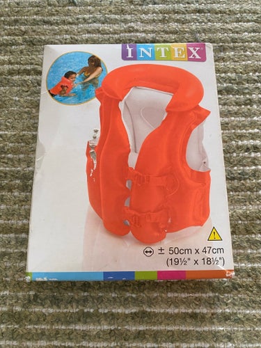 Intex Deluxe Simväst för barn, orange