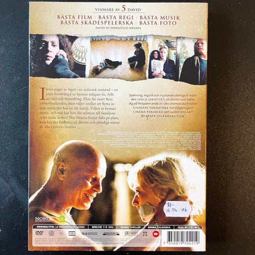 DOLD IDENTITET. DVD THRILLER ITALIEN -06. O-CARD