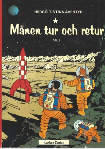 Tintin Månen tur och Retur del 2 1980 skick -fn