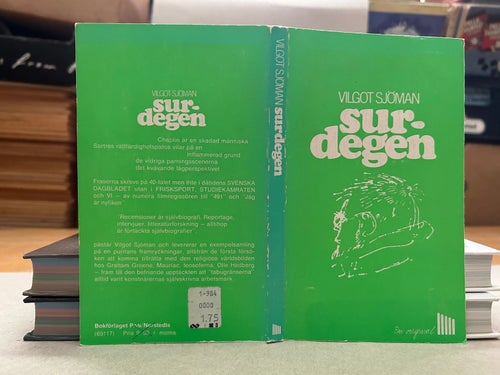 Surdegen av Vilgot Sjöman, bok, Very good plus