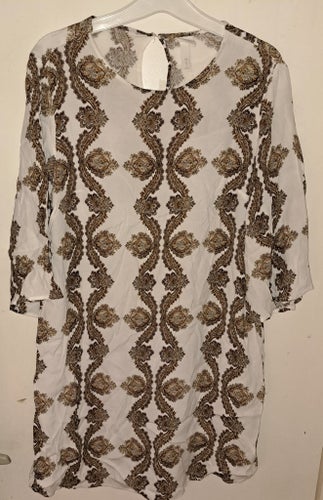 H&M vit tunika, storlek 42