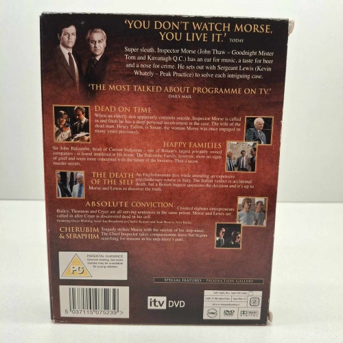 Inspector Morse Säsong 6 - Region 2, DVD-Box, Ingen Svensk text, Fint skick
