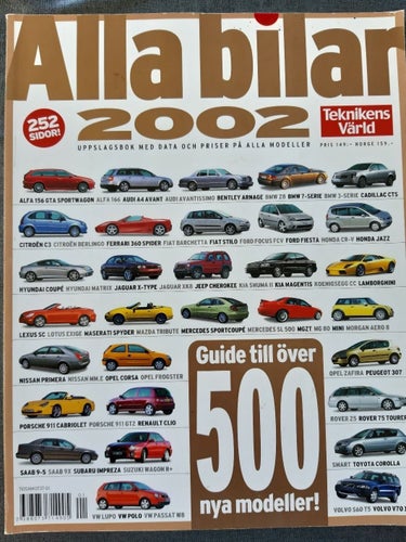 Alla bilar 2002 - bilkatalogen med årets alla bilar, från Teknikens Värld